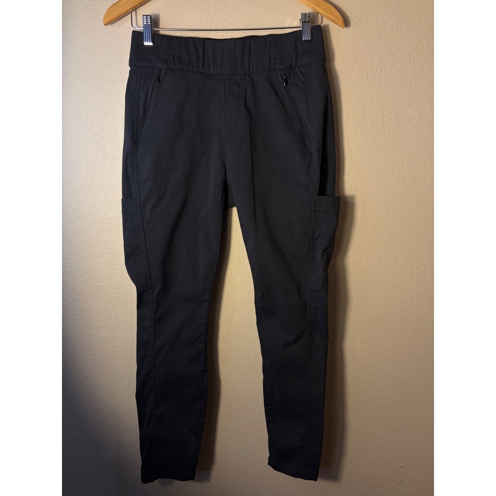 prAna Mariel Jegging Pants M Black Stretch Zion Hiking Travel Skinny Pull On